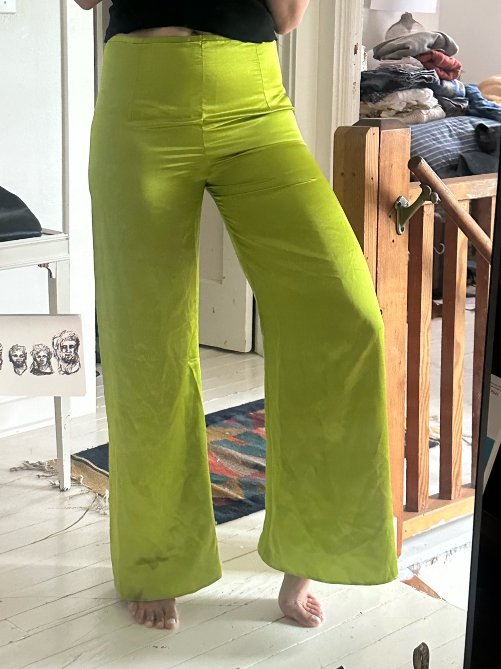 Satin pants